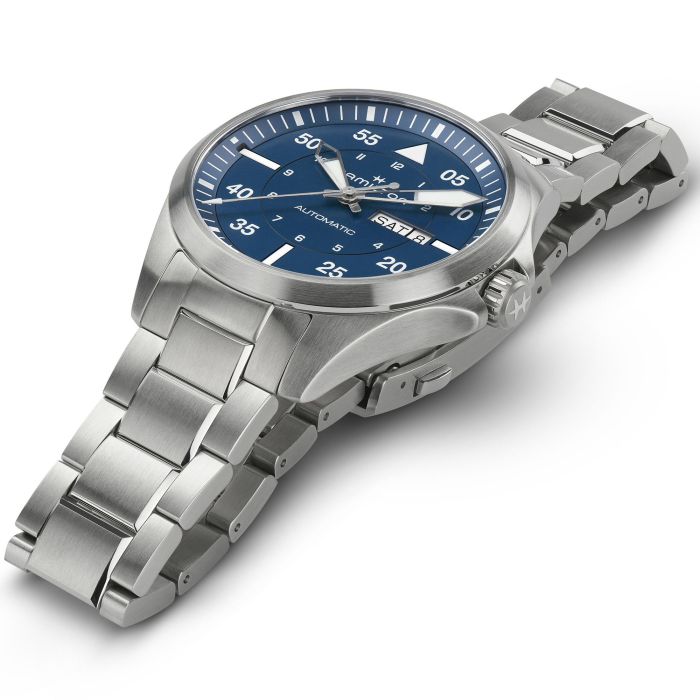 Hamilton H64635140 Watch - Khaki Aviation Pilot Day Date Auto (Image 3)