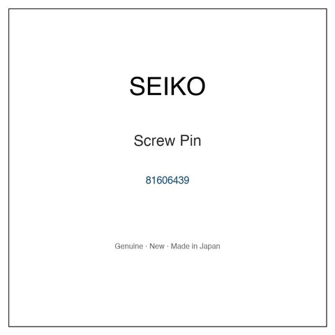 SEIKO 81606439 Watch Parts