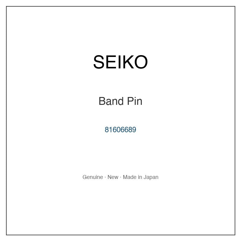 SEIKO 81606689 Watch Parts