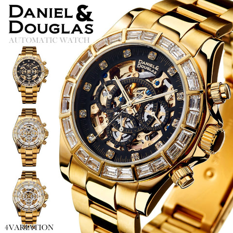 DANIEL AND DOUGLAS DD8802DG-RBBK4 Automatic Diamond Watch