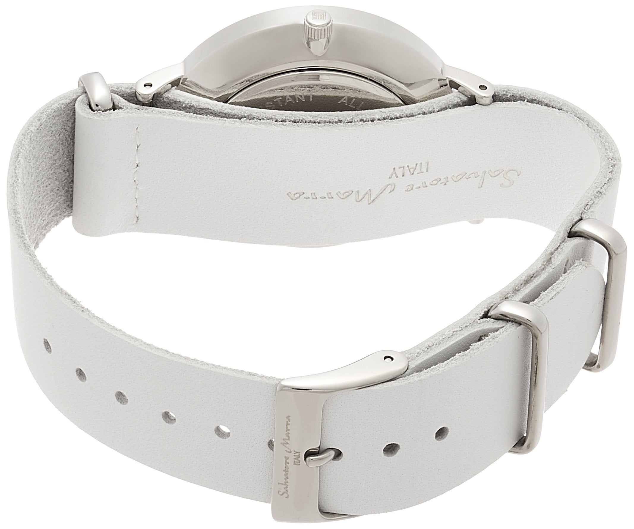 SALVATORE MARRA SM15117-SSWHBL WATCH