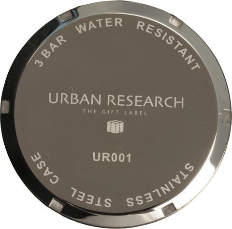 URBAN RESEARCH UR001-01 Men's Black Quartz Watch