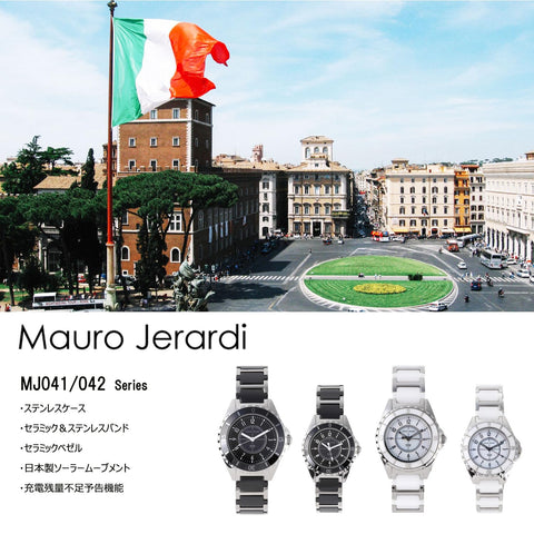 MAURO JERARDI MJ042-2 Solar Ceramic Women's Watch