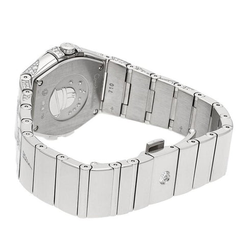 Omega Constellation Quartz Ladies' Watch with Metal Bracelet, Parallel Import, 5-Year Warranty, Model Number: 123.55.27.60.55.012
