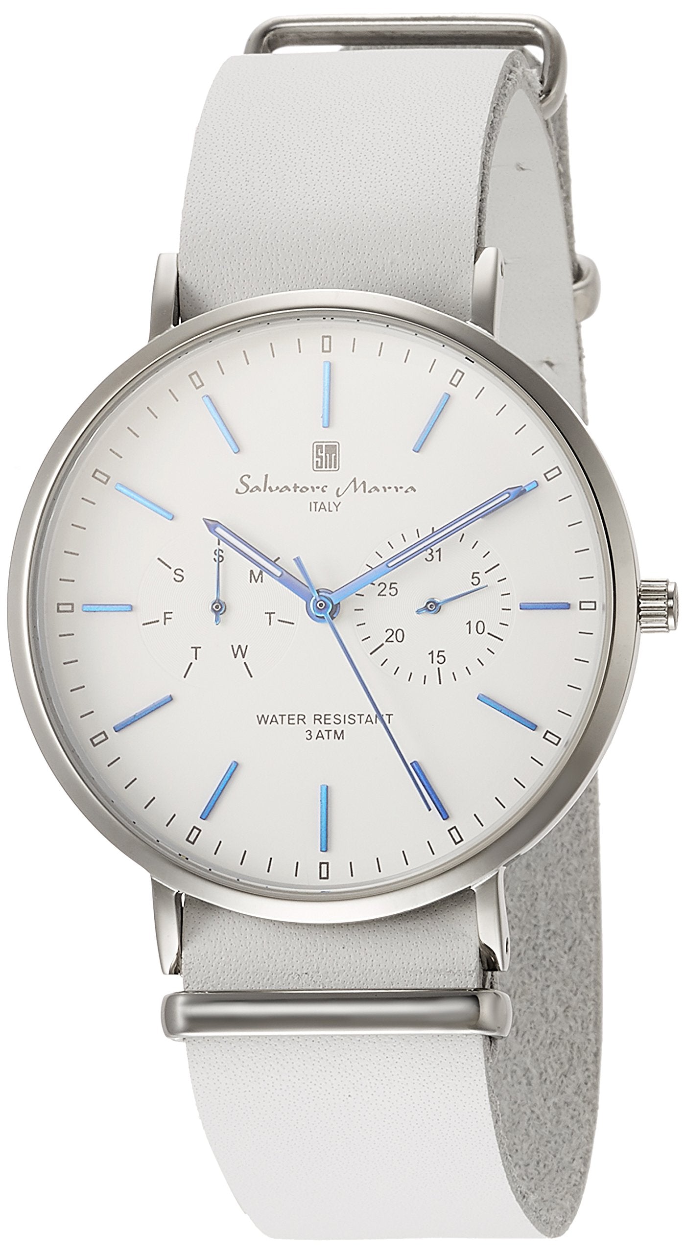 SALVATORE MARRA SM15117-SSWHBL WATCH