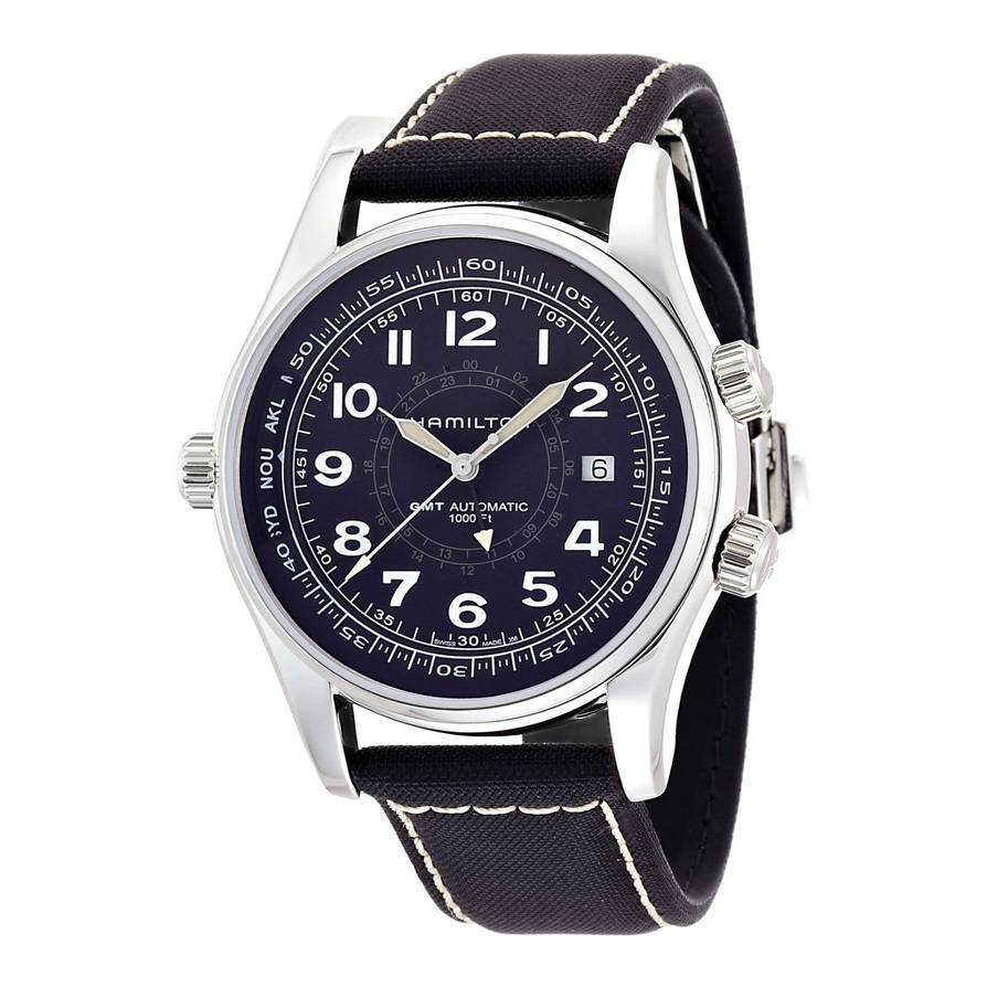 Hamilton H77505433 Watch - Khaki Navy Khaki UTC Auto (Image 7)