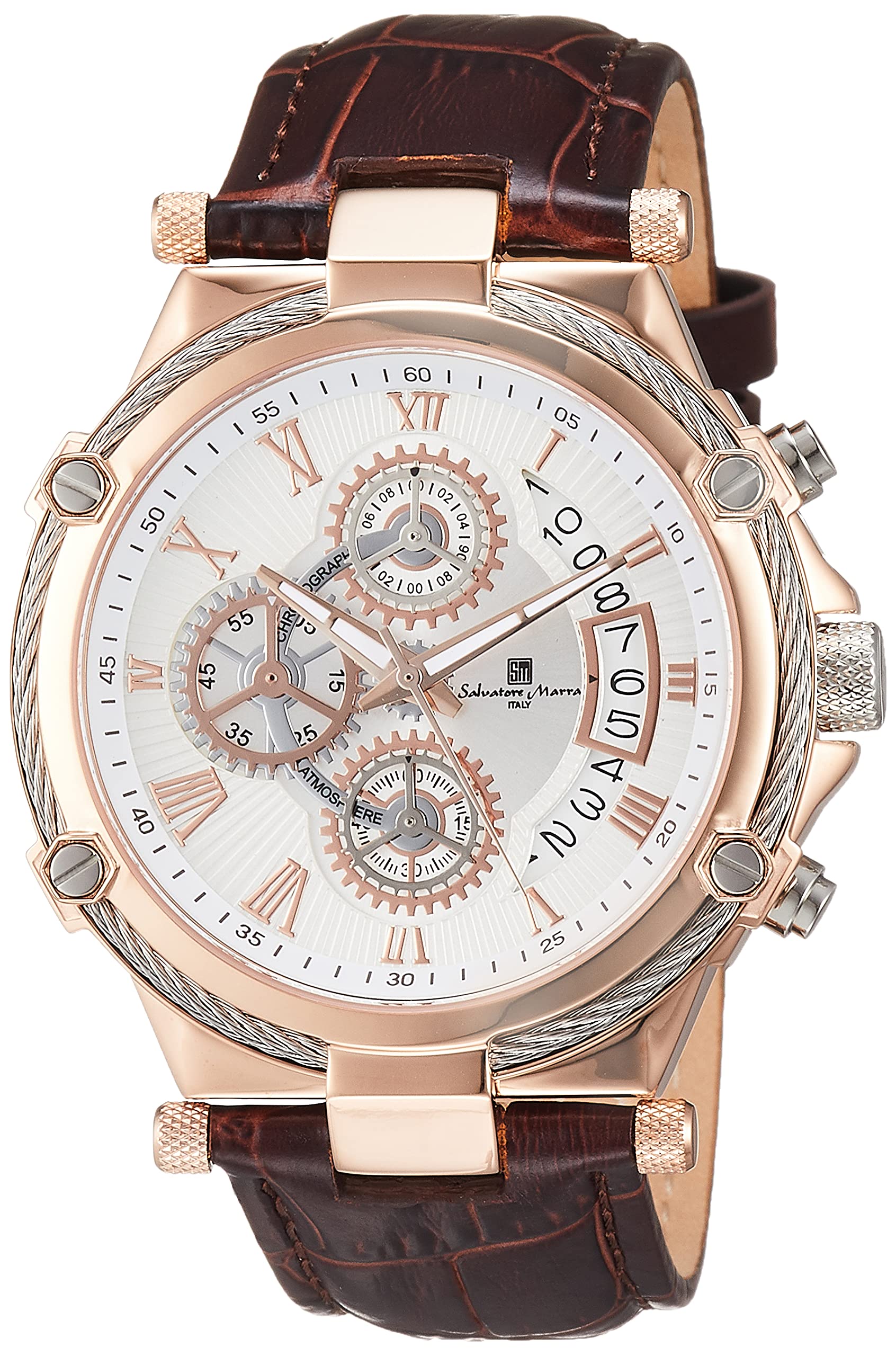 SALVATORE MARRA SM18102-PGWH WATCH