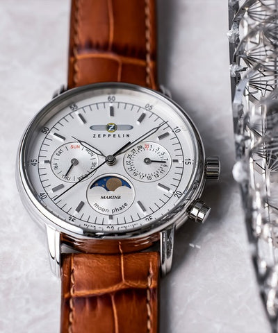 ZEPPELIN 86371 Marine Silver Watch with 2 Year Warranty, Genuine Product, Water Resistant, Stylish Design for Every Occasion