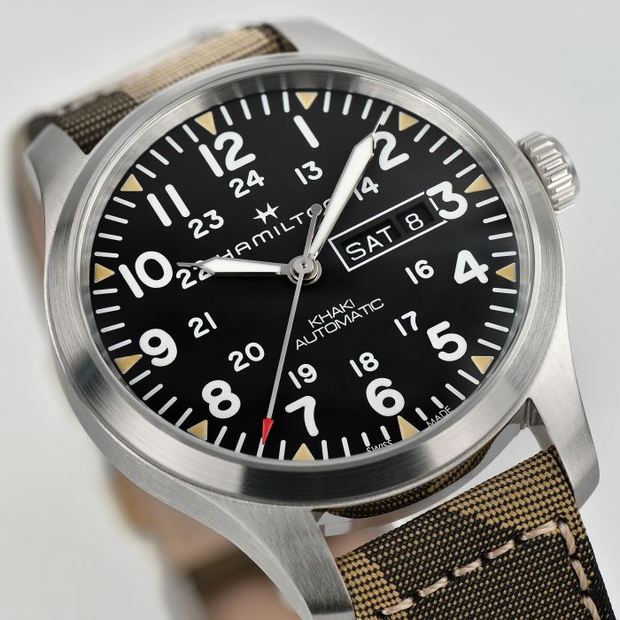 Hamilton H70535031 Watch - Khaki Field Khaki Field Day Date (Image 3)