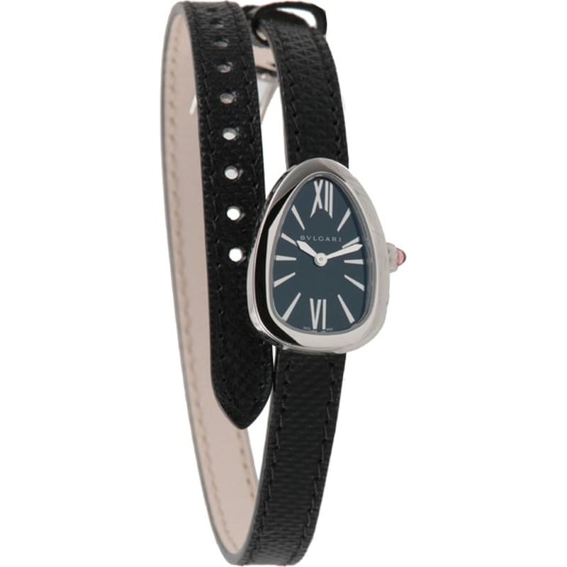 BVLGARI SPS27BSL Watch - Women's Serpenti Black Parallel Import 2-Year Warranty