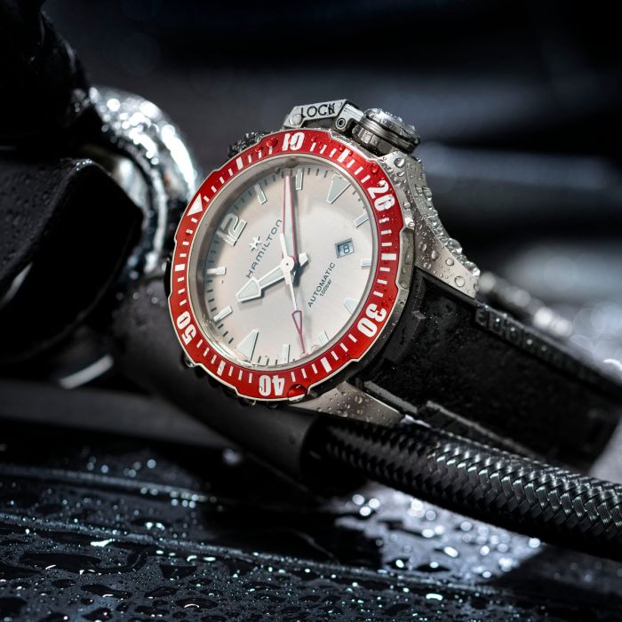 Hamilton H77805380 Watch - Khaki Navy Open Water Auto Titanium Auto (Image 8)