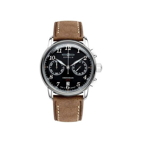 ZEPPELIN 86782 LZ127 Graf Zeppelin Authentic Black Watch with 2 Year Warranty, Precision Engineering, and Timeless Design
