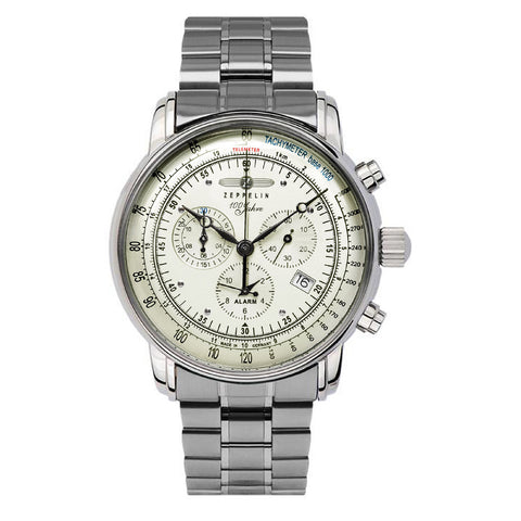 8680MB3 100th Anniversary Series 2-Year Warranty White Authentic Timepiece Elegant Design Water Resistant