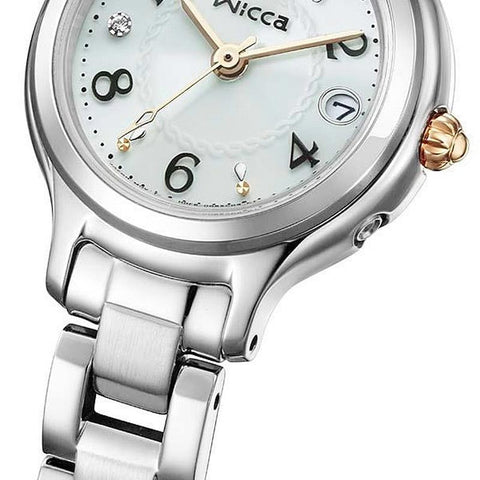 Citizen Wicca Solar Tech Women's Radio Controlled Watch with Metal Band KS1-911-71