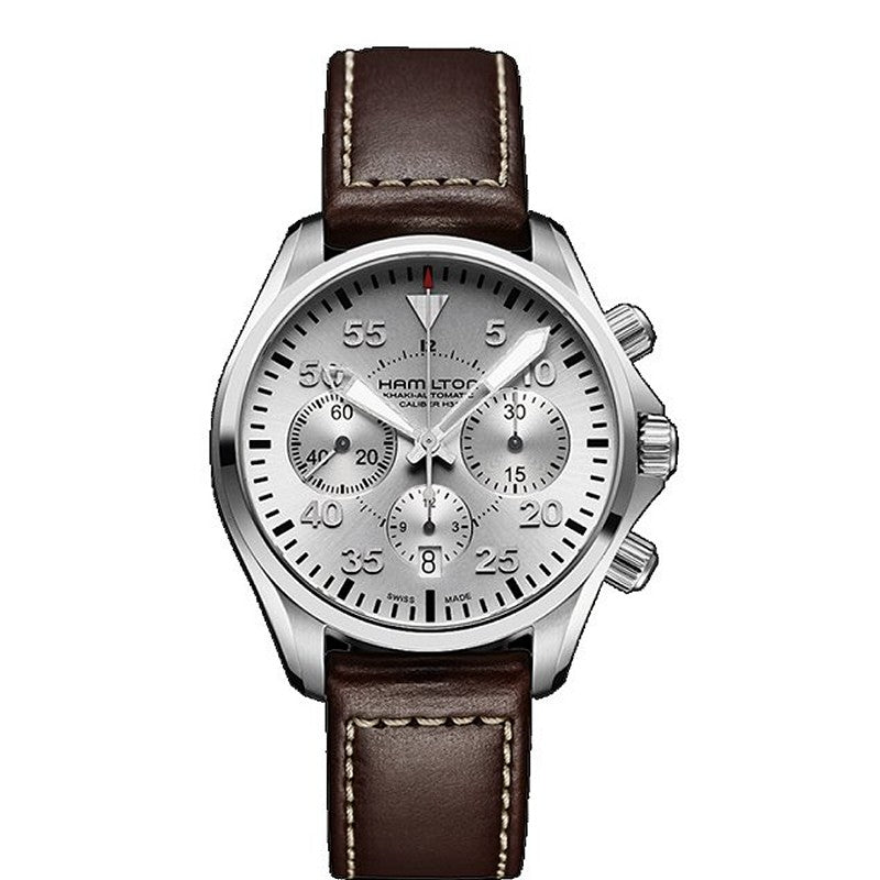 Hamilton H64666555 Watch - Khaki Aviation Khaki Pilot Auto Chrono (Image 8)