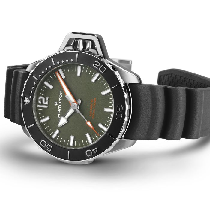 Hamilton H77455360 Watch - Khaki Navy [Exclusive to Official Stores and Online Boutique] Openwater Auto (Image 4)