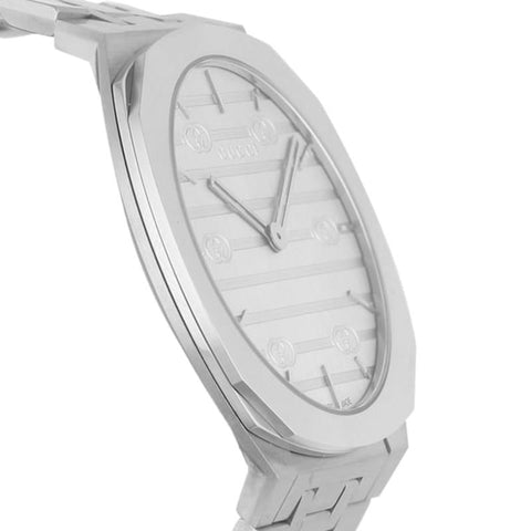 GUCCI Gucci 25H Silver Watch with 2-Year Warranty YA163402 [Parallel Import]