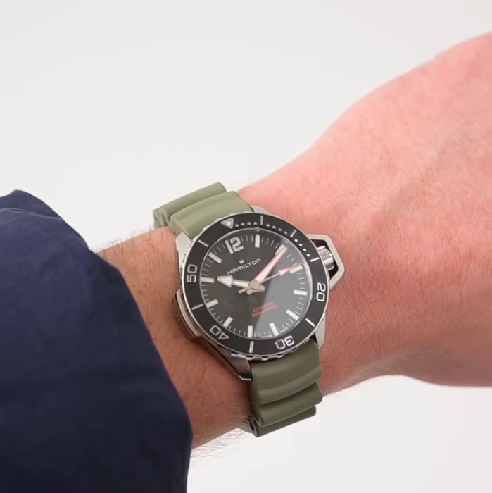 Hamilton H77455330 Watch - Khaki Navy Openwater Auto