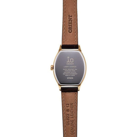 iO NATURAL & PLAIN Solar-Powered Leather Band Women's Watch RN-WG0013S