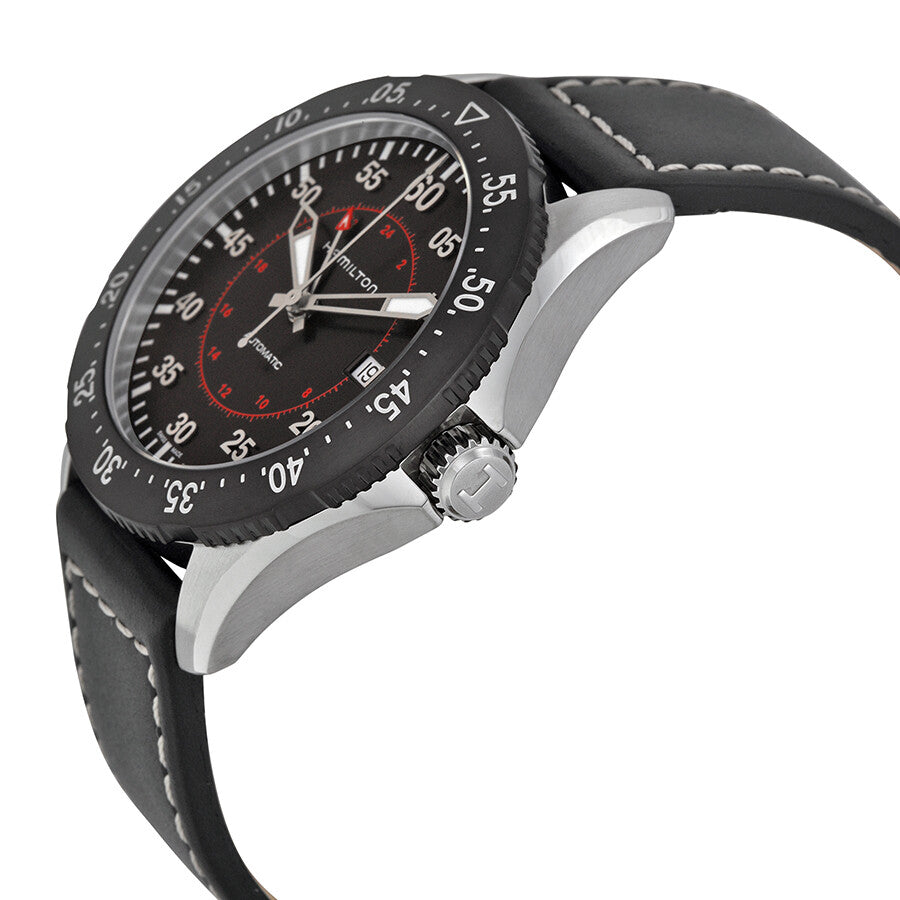 Hamilton H76755735 Watch - Khaki Aviation Khaki Pilot GMT Auto (Image 5)