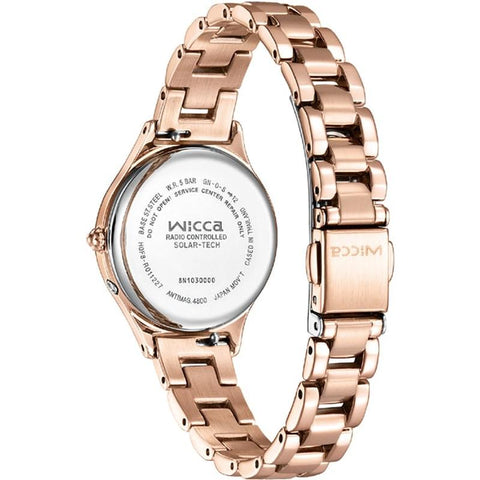 CITIZEN KS1-261-91 Watch - Women's Wicca Solar Tech Radio Clock HAPPY DIARY Pink Gold (Image 2)