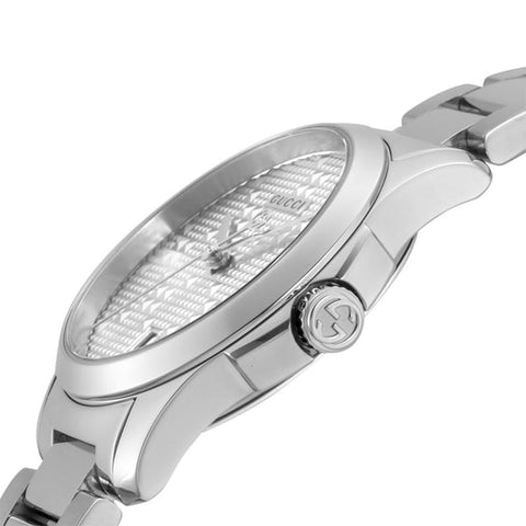 GUCCI G-Timeless 2-Year Warranty Silver YA126551 [Parallel Import]