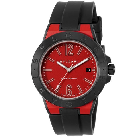 BVLGARI DG41C9SMCVD/SP Watch - DIAGONO Magnesium Red Parallel Import 2-Year Warranty