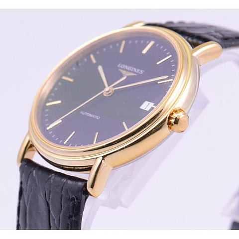 Longines L4.821.2.52.2 Watch - Presense 5-Year Warranty Black (Bezel: Gold) [Parallel Import] (Image 2)