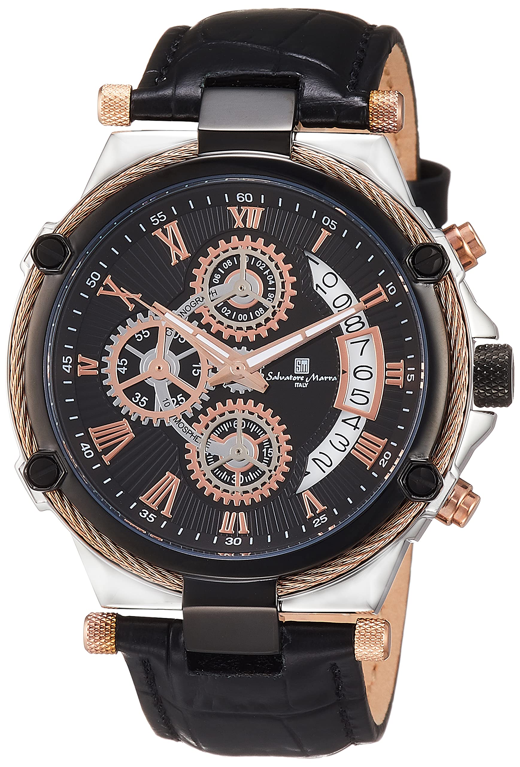 SALVATORE MARRA SM18102-PGBK WATCH