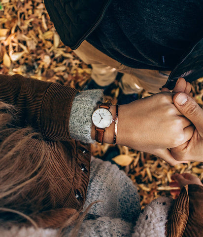 DANIEL WELLINGTON Petite Durham DW00100228 Rose Gold White Watch