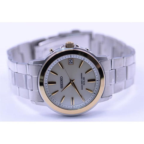 SEIKO SBTM170 Watch - Men's Solar Radio Wave Watch - Silver (Image 3)