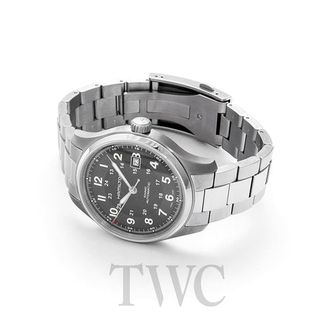 Hamilton H70525133 Watch - Khaki Field Khaki Titanium Auto (Image 6)