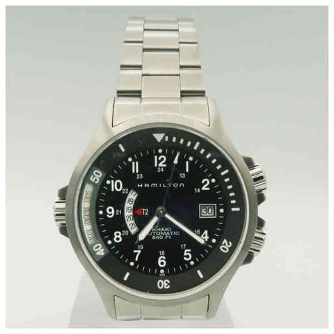 Hamilton H77615133 Watch - Khaki Navy GMT Auto