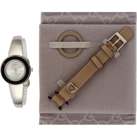 GUCCI U-Play 2-Year Warranty Silver YA129516-SET-BKGBG [Parallel Import]