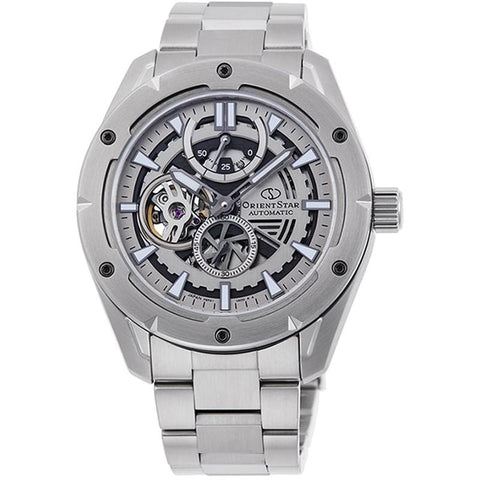 Orient Men's Orient Star Contemporary Avant-Garde Skeleton Automatic Mechanical Stainless Steel Watch RK-AV0A02S