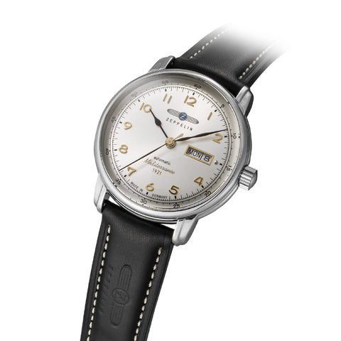96641 Mediterranee Silver 2-Year Warranty Elegant Design Water Resistant Stylish Timepiece