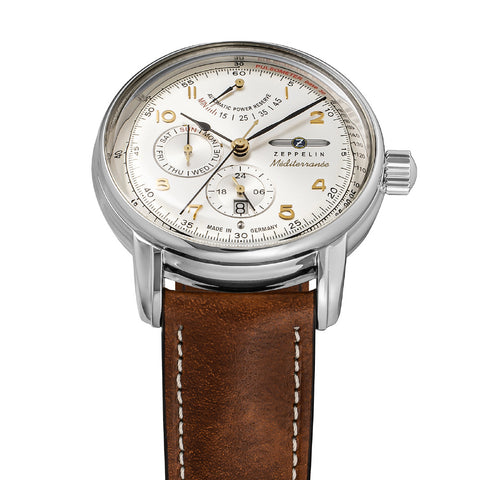 96901 Mediterranee Silver 2-Year Warranty Water Resistant Elegant Design Stylish Timepiece