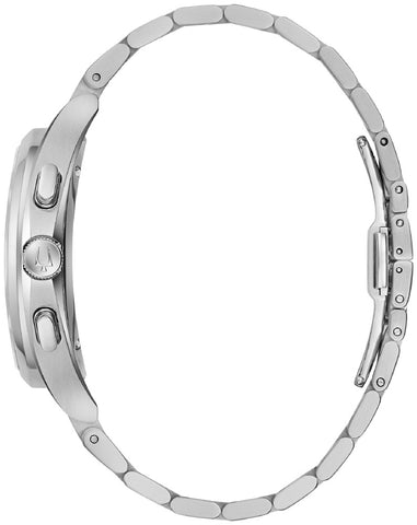 BULOVA 96A297 Elegant Curved Design Stainless Steel Case Sapphire Crystal Water Resistant