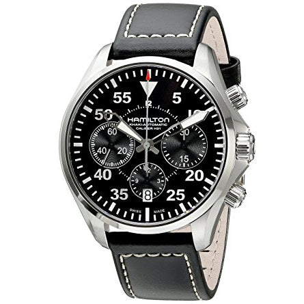 Hamilton H64666735 Watch - Khaki Aviation Khaki Pilot Auto Chrono (Image 9)