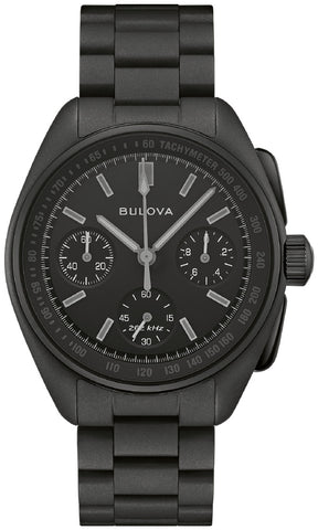 98A335 BULOVA Lunar Pilot Quartz Limited Edition 6000 Pieces Chronograph Stainless Steel Sapphire Crystal