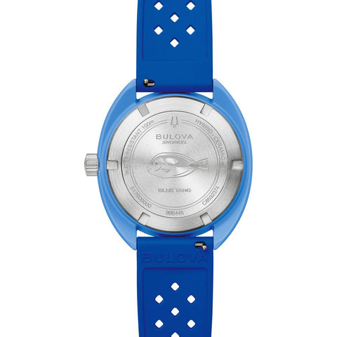 BULOVA 98B445 Archives Series Snorkel Stylish Dive Watch Water Resistant Stainless Steel Case Luminous Hands