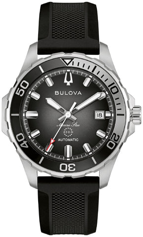 98B465 Bulova Marine Star Automatic Watch Stainless Steel Case Water Resistant Date Display Elegant Design