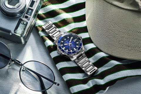 98B466 BULOVA Marine Star Automatic Watch - Water Resistant - Stainless Steel Case - Luminous Hands - Date Function