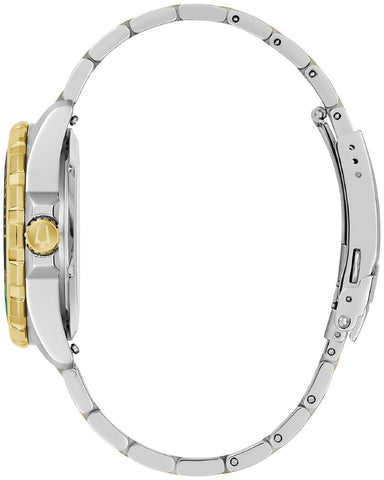 98B467 BULOVA Marine Star Automatic Watch Water Resistant Stainless Steel Chronograph Elegant Design