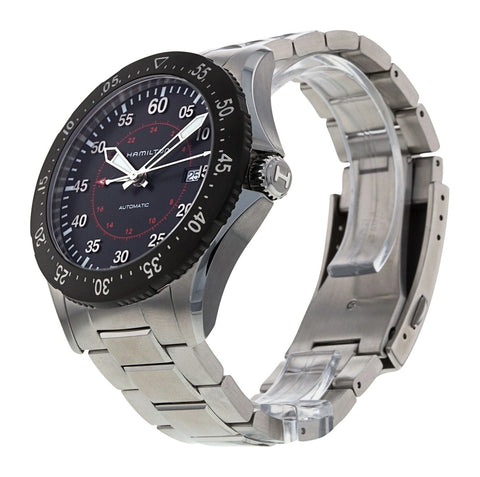 Hamilton H76755135 Watch - Khaki Aviation Khaki Pilot GMT Auto
