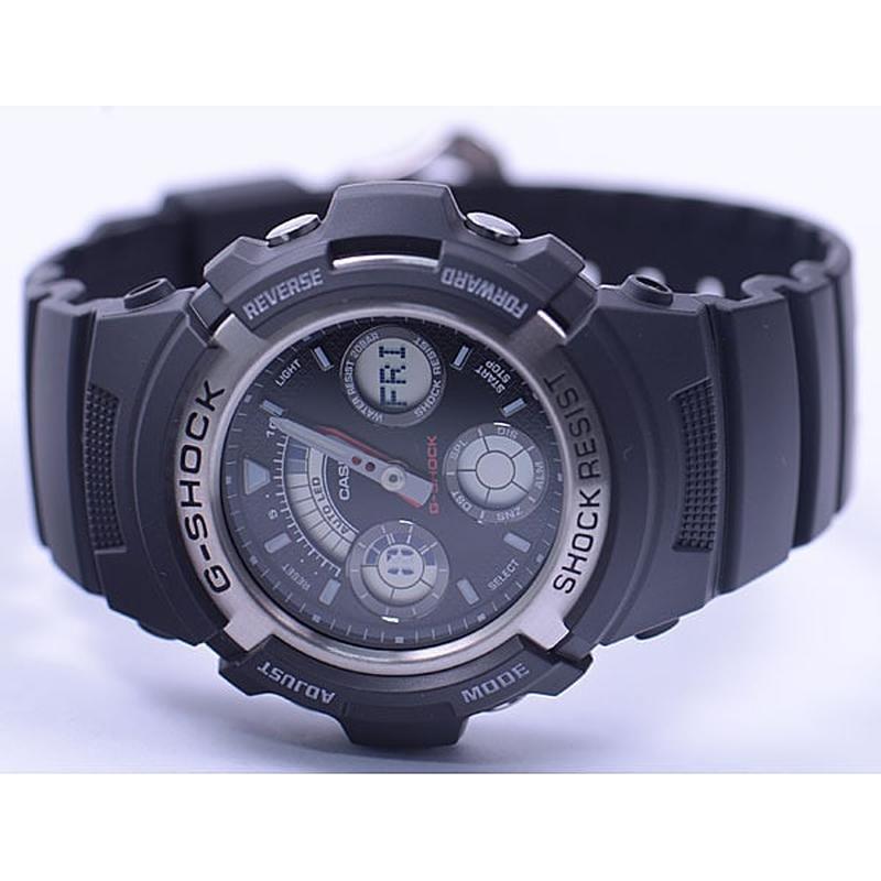 CASIO AW-590-1AJF Watch - Men's G-SHOCK BASIC 20 Bar Water Resistant (Image 3)