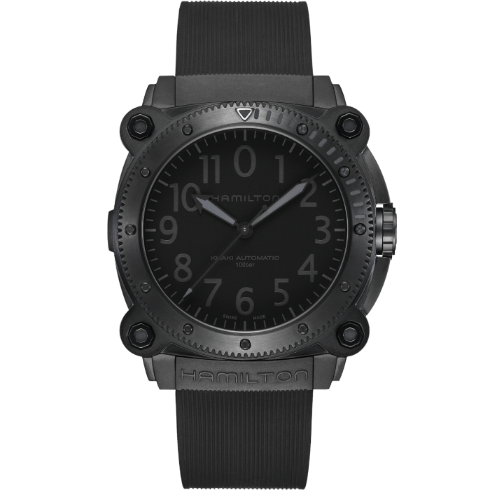 Hamilton H78505330 Watch - Khaki Navy BeLOWZERO Auto Titanium