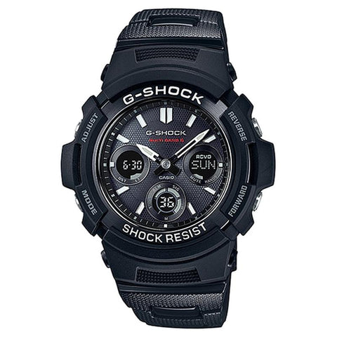 CASIO AWG-M100SBC-1AJF Watch - Men's G-SHOCK BASIC AWG-M100 Series Digital Analog Radio Solar