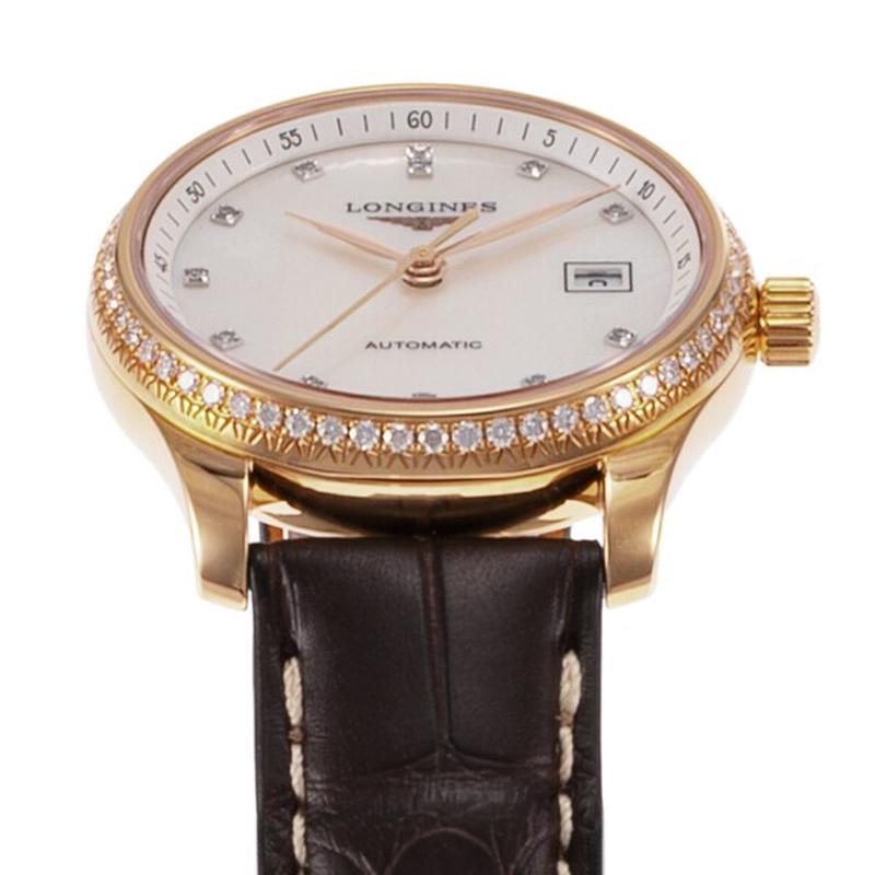 Longines L2.257.9.87.3 Watch - Master Collection 5-Year Warranty White (Belt: Brown) [Parallel Import] (Image 3)