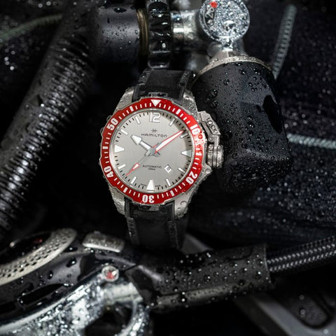 Hamilton H77805380 Watch - Khaki Navy Open Water Auto Titanium Auto (Image 9)